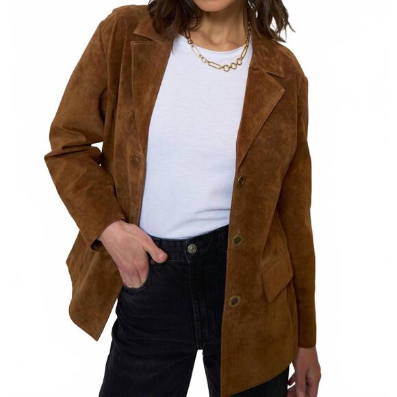 NEW CENTRAL PARK WEST atlas blazer in camel
